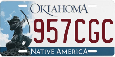OK license plate 957CGC