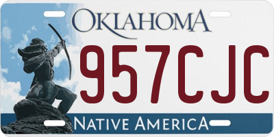 OK license plate 957CJC
