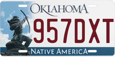 OK license plate 957DXT
