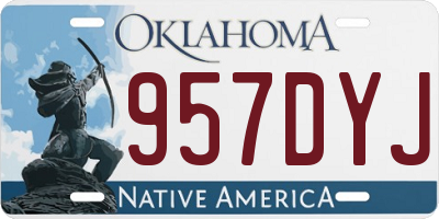 OK license plate 957DYJ