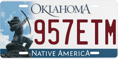OK license plate 957ETM