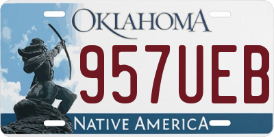 OK license plate 957UEB
