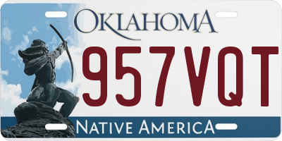 OK license plate 957VQT