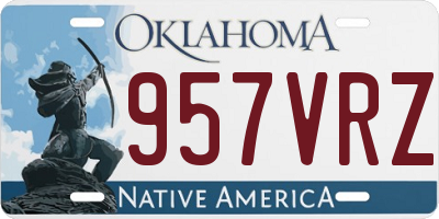 OK license plate 957VRZ