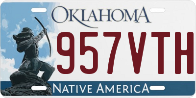 OK license plate 957VTH