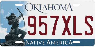 OK license plate 957XLS