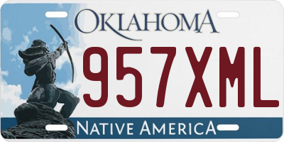 OK license plate 957XML