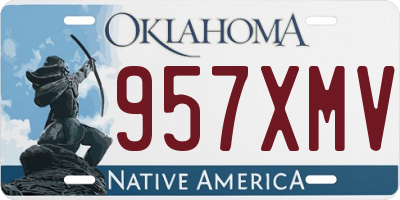 OK license plate 957XMV