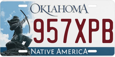 OK license plate 957XPB