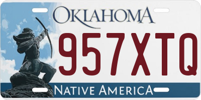 OK license plate 957XTQ