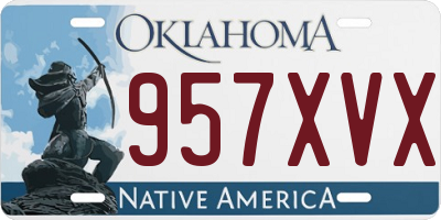 OK license plate 957XVX