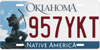 OK license plate 957YKT