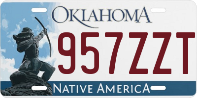 OK license plate 957ZZT