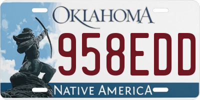 OK license plate 958EDD