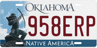 OK license plate 958ERP