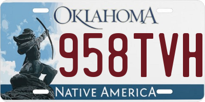 OK license plate 958TVH