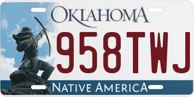 OK license plate 958TWJ