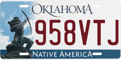 OK license plate 958VTJ