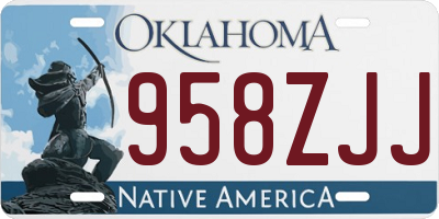 OK license plate 958ZJJ