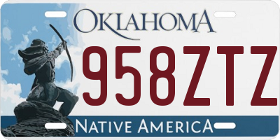 OK license plate 958ZTZ