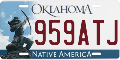 OK license plate 959ATJ