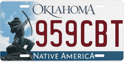 OK license plate 959CBT