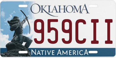 OK license plate 959CII