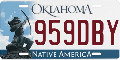 OK license plate 959DBY