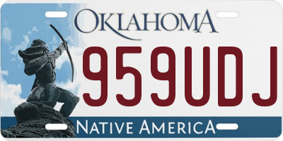 OK license plate 959UDJ