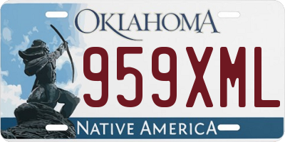 OK license plate 959XML