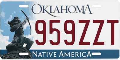 OK license plate 959ZZT