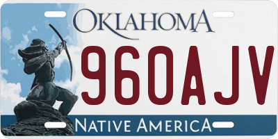 OK license plate 960AJV