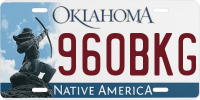 OK license plate 960BKG