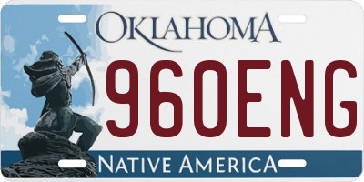 OK license plate 960ENG