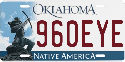 OK license plate 960EYE