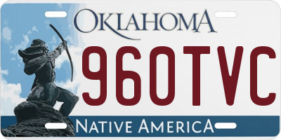 OK license plate 960TVC