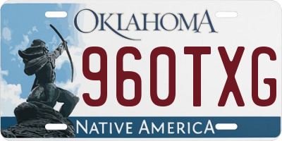 OK license plate 960TXG