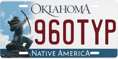 OK license plate 960TYP