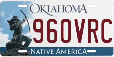 OK license plate 960VRC