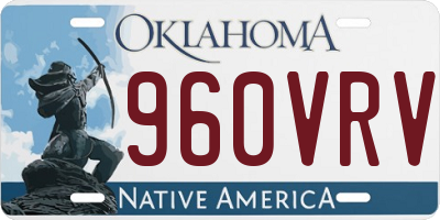 OK license plate 960VRV