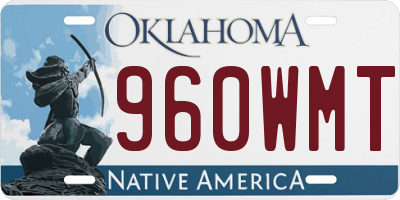OK license plate 960WMT