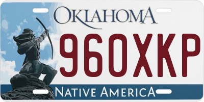 OK license plate 960XKP
