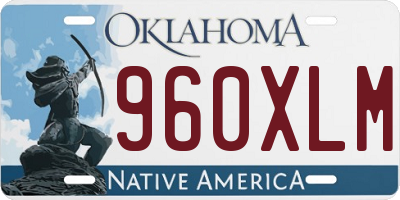 OK license plate 960XLM