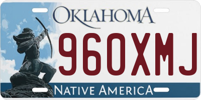 OK license plate 960XMJ