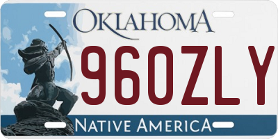OK license plate 960ZLY