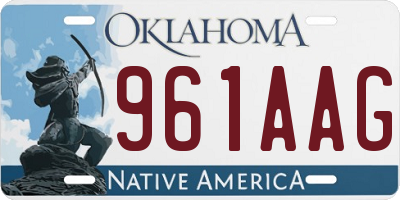 OK license plate 961AAG