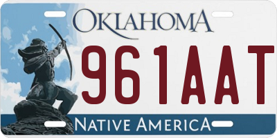 OK license plate 961AAT