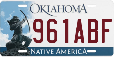 OK license plate 961ABF