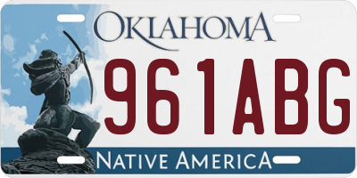 OK license plate 961ABG