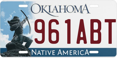 OK license plate 961ABT